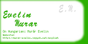 evelin murar business card