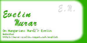 evelin murar business card